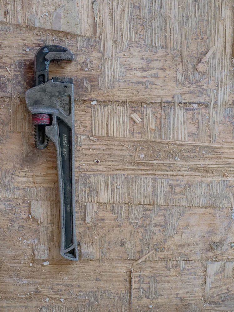 Chave de grifo usada em serviços hidráulicos